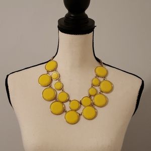 Yellow statement necklace